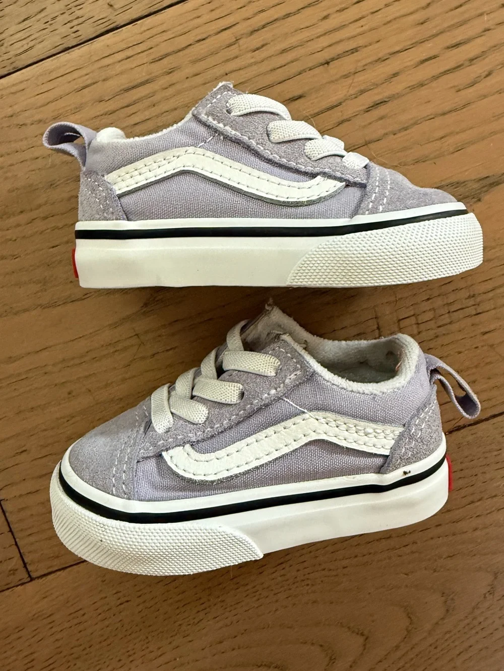 Vans Old Skool V Lavender Lilac Toddler Sneakers Size 2.5